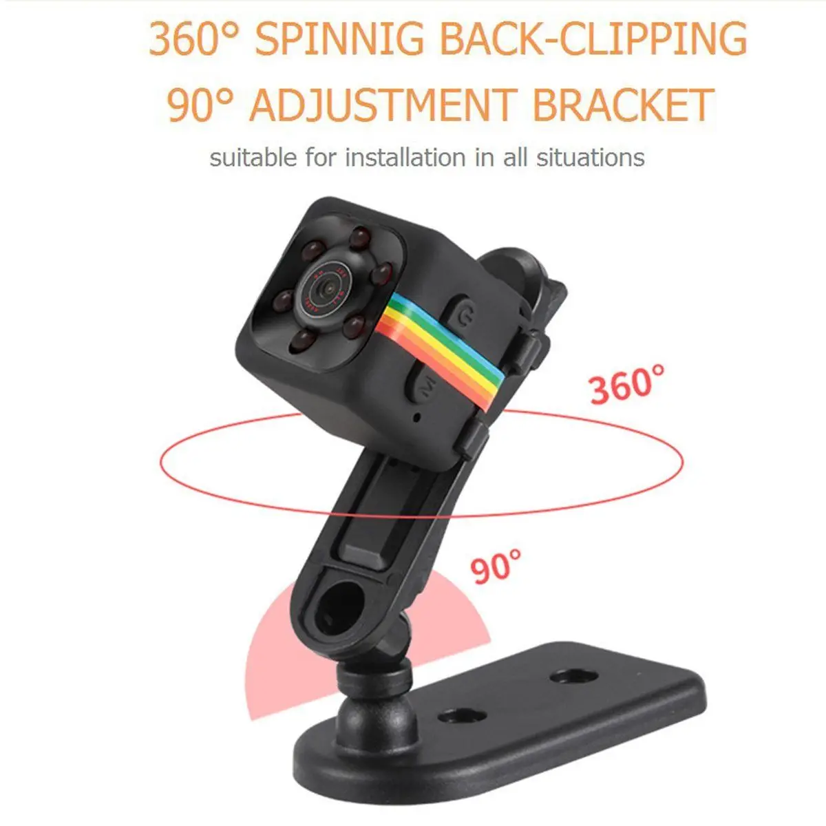 SQ11 HD 1080P TF карта Mini Car DV DVR камера видеорегистратор ИК Ночное Видение|Камеры