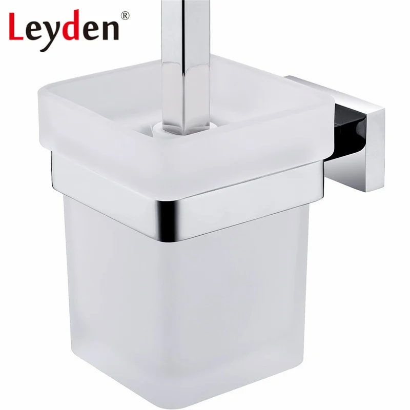 

Leyden SUS 304 Stainless Steel Toilet Brush Holder WC Brush Holder Wall Mounted Square Toilet Brush Holder Bathroom Accessories