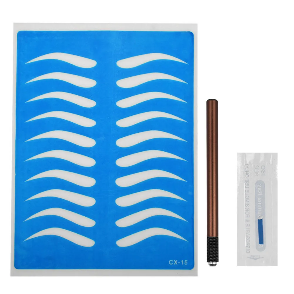 Набор для татуировок начинающих ручка практики ручной работы макияж бровей