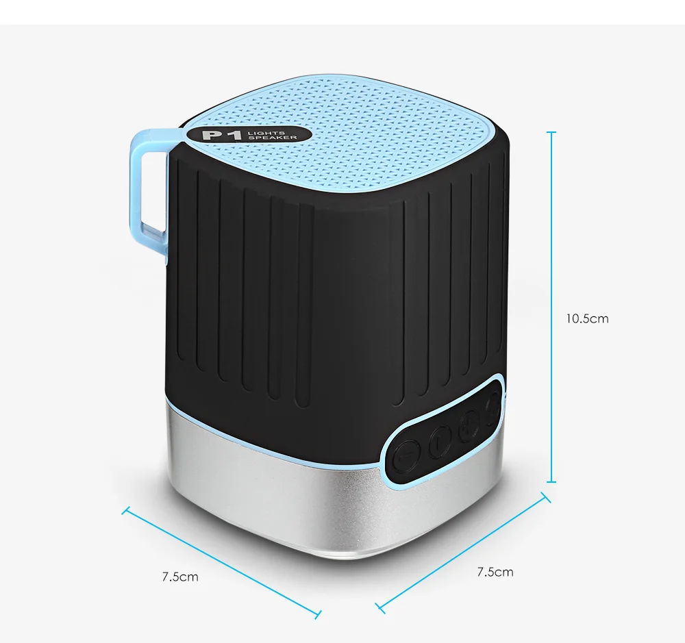 BoxiangP1 Bluetooth Speaker with Radio FM TF card Micro SD LED light torch Waterproof Promotional Outdoor Wireless MP3 for Phone |