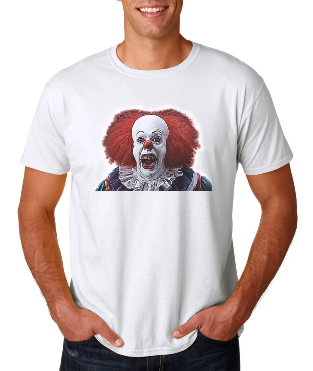 Pennywise художественная Футболка-It-Хэллоуин хоррор Фредди Чаки Джейсон клоунмен