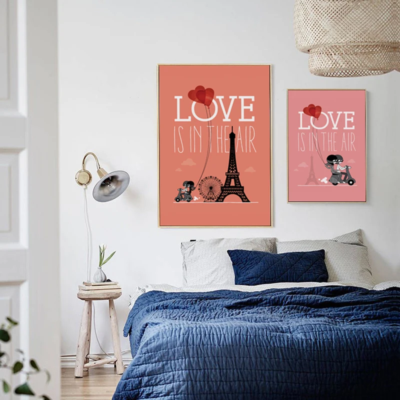 Домашний теплый постер Love is in the Air красивая картина из мультфильма A4