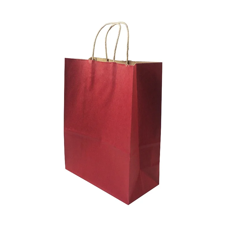 

10pcs/lot Gift Paper Bags With Handle 33*25*12cm Vertical Multifuntion Environment Friendly Party Gift Paper Bag Package Bags