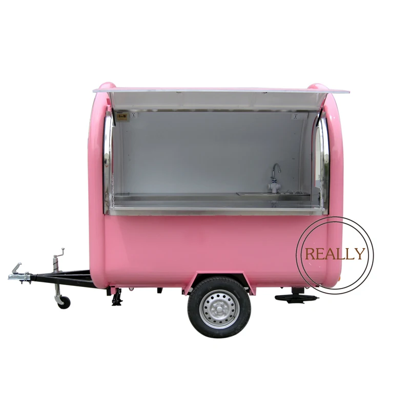

mobile mini food cart, food trailer, hot dog cart Mobile Food Trailer Mobile Shop Trailer for sale