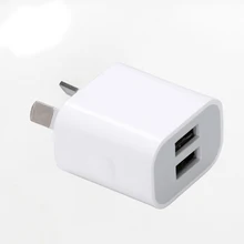 AU Plug Two USB Ports Mobile Phone Charger DC 5V 2A Output Power Adapter Used for iPhone iPad Samsung HTC Mobile Phone Tablet PC