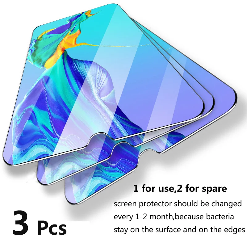 3 шт закаленное стекло для huawei P30 Pro Lite защиты экрана Защитная стеклянная пленка 9