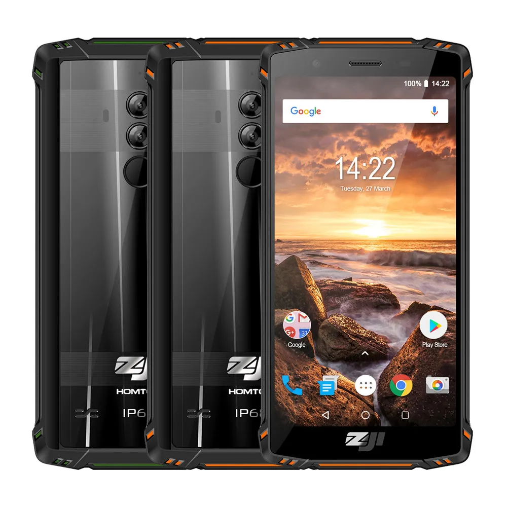 Смартфон ZOJI Z9 водонепроницаемый IP68 восемь ядер 5 7 дюйма 6 ГБ ОЗУ 64 Гб ПЗУ 5500 мАч B20 4G
