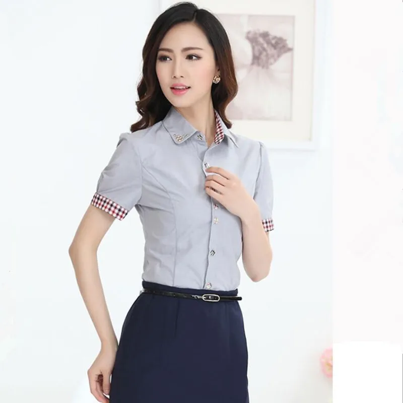 Стильная и элегантная женская рубашка новинка 2019 летние короткие рубашки одежда