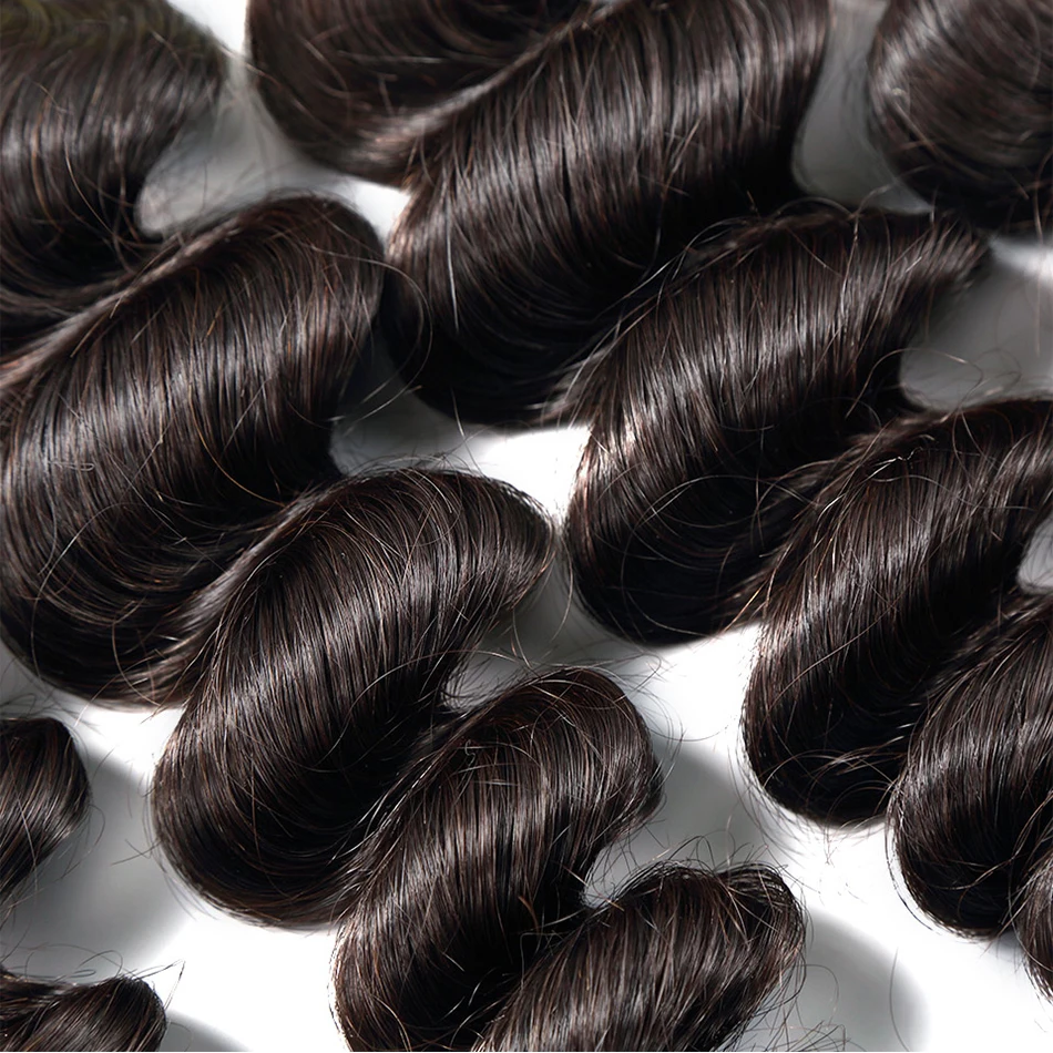 8 30 дюймов Свободная Волна пряди с закрытием бразильские волосы Remy 100%