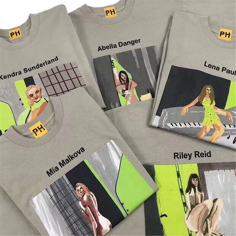 Kanye West X, футболка для мужчин и женщин, 1:1, высокое качество, повседневные футболки с длинными рукавами, футболки, футболка