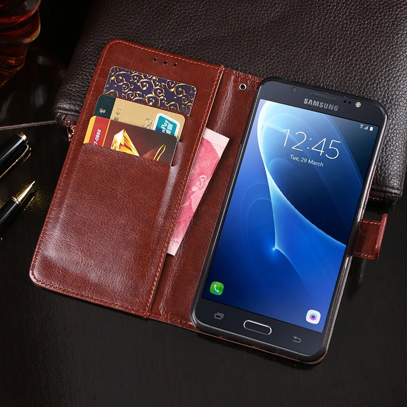 Itgoogo для samsung Galaxy J5 2016 чехол Высокое качество искусственная кожа флип Бумажник