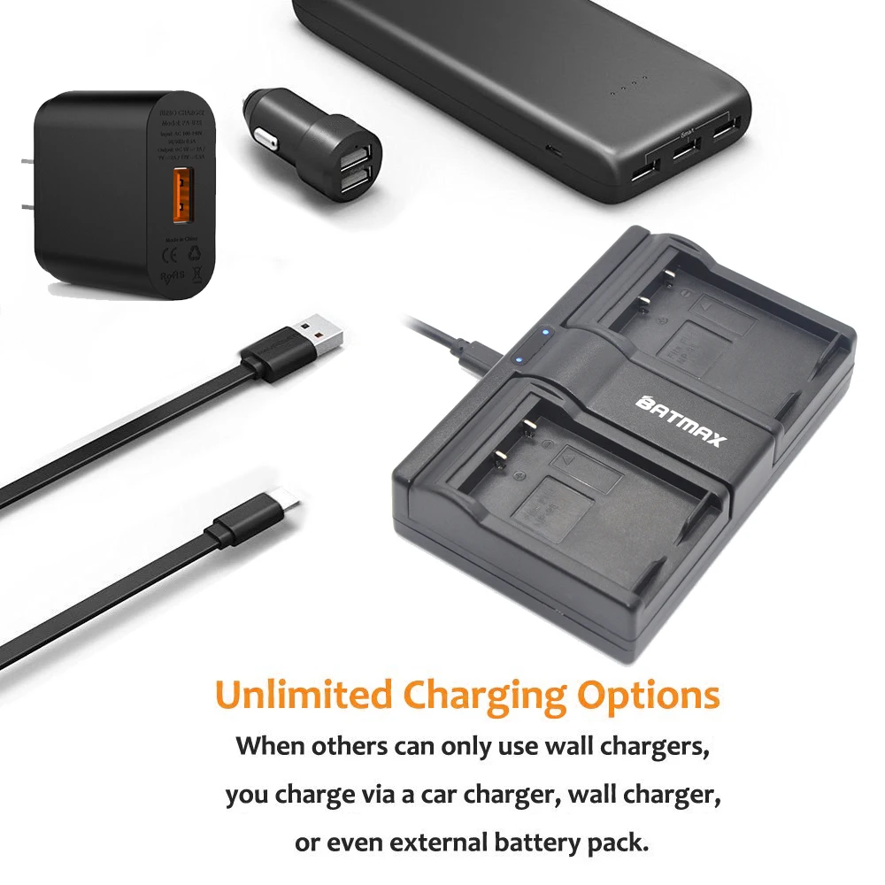 2Pcs 2200mAh NP-95 NP95 np 95 batteries +USB Dual Charger for Fujifilm FinePix F30 F31fd Real 3D W1 X-S1 X100 X100s RICOH GXR