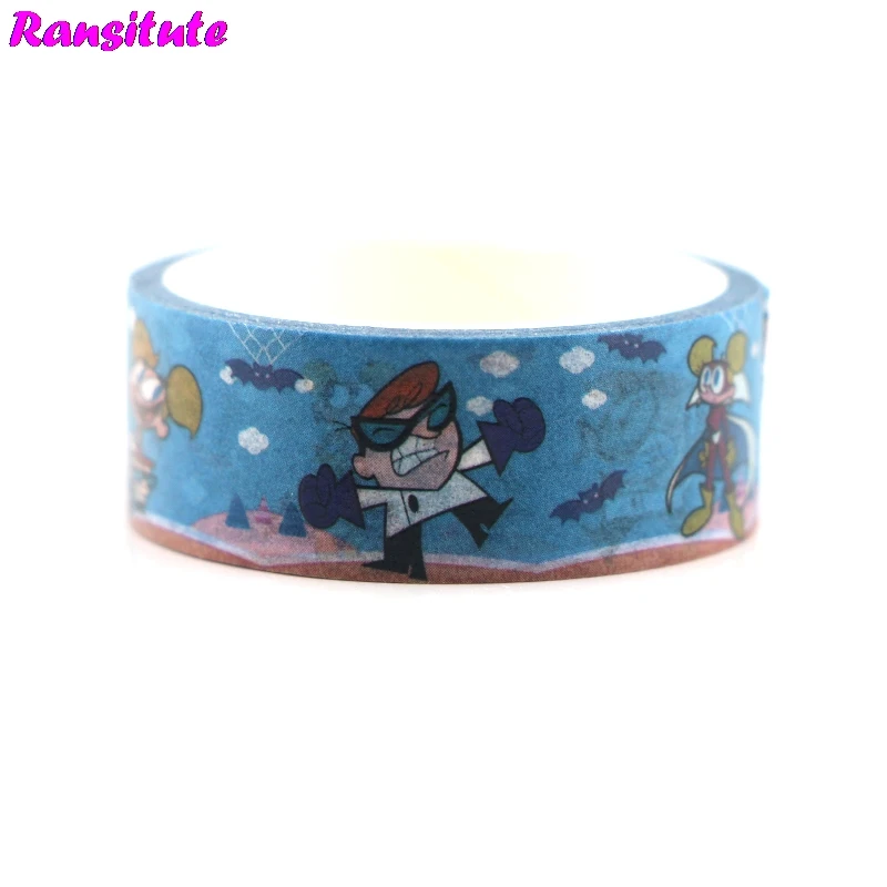 Ransitute R474 Dexter's Lab детские игрушки васи лента дорожная лента игрушка украшение автомобиля Съемная ручная наклейка