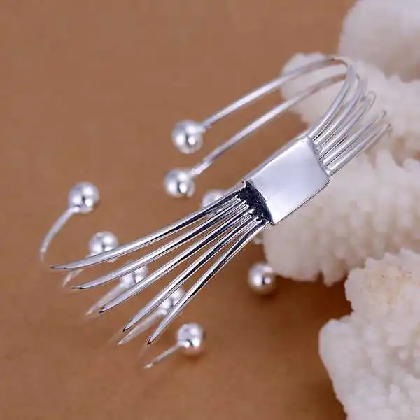 Хит продаж великолепные серебряные браслеты и пять проволочных бусин pulsera