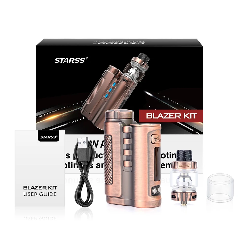 Оригинальный комплект Starss Blazer 75 Вт TC с баком 5 мл и 0 2 Ом/0 Ом V8 сетчатая катушка