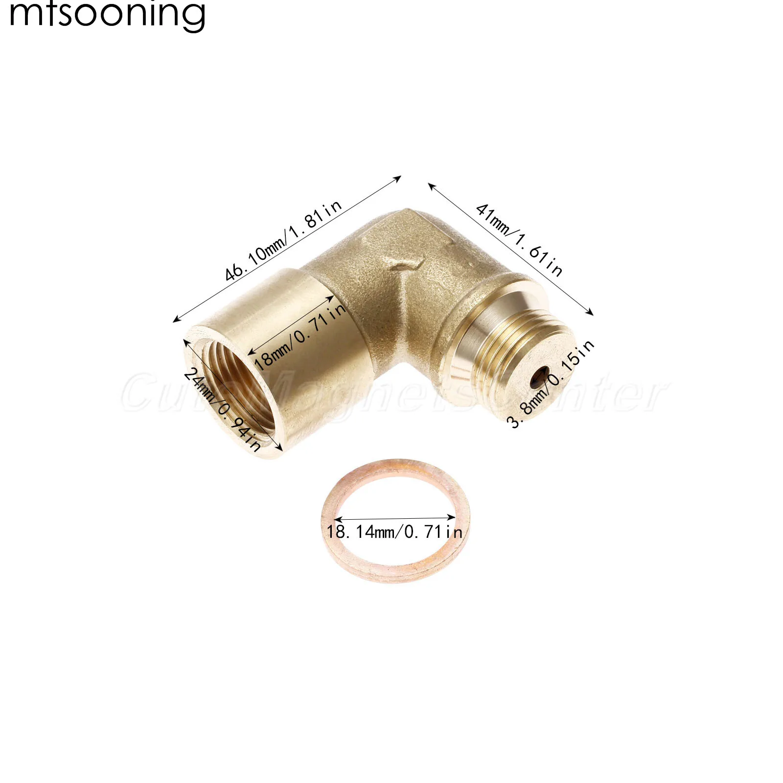 

Кислородный сенсор mtsooning M18x1.5 Lambda сенсор-расширитель на 90 градусов, кислородный сенсор для декати-водорода