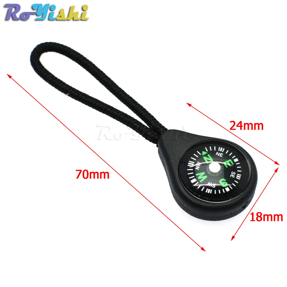 Compass-tirador de cremallera con correa para mochila, traje de gimnasio, accesorios de ropa, color negro, 1000 unids/paquete-1