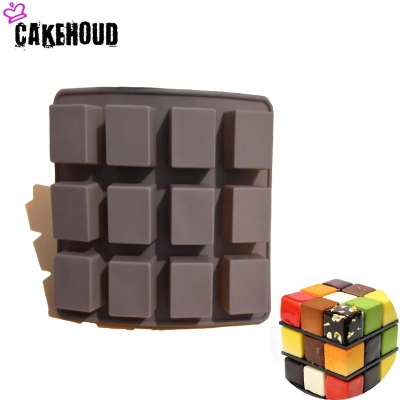 Небольшая Квадратная антипригарная силиконовая форма для торта cakeantang с 12