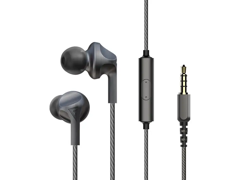 AUGLAMOUR F200 Динамический драйвер HiFi металлические наушники-вкладыши с микрофоном и