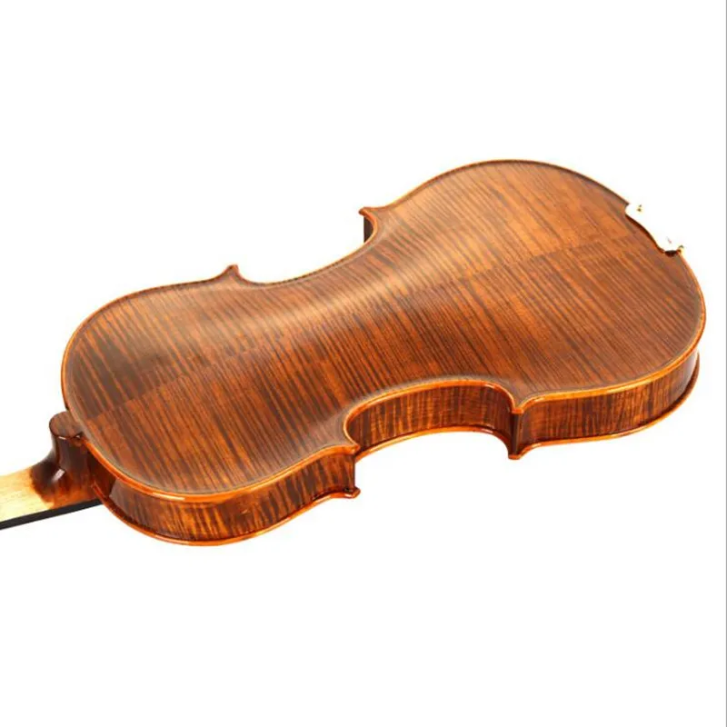 ZONAEL скрипка ручной работы 4/4 3/4 1/4 1/8 крафт полоса клен для начинающих w/Case Mute Bow Dark