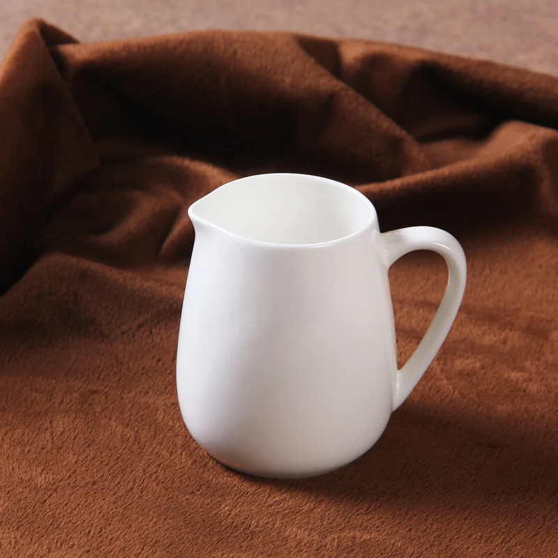 Bone china чистый белый молочный бак удобный чай кофе молочная чашка с плюс