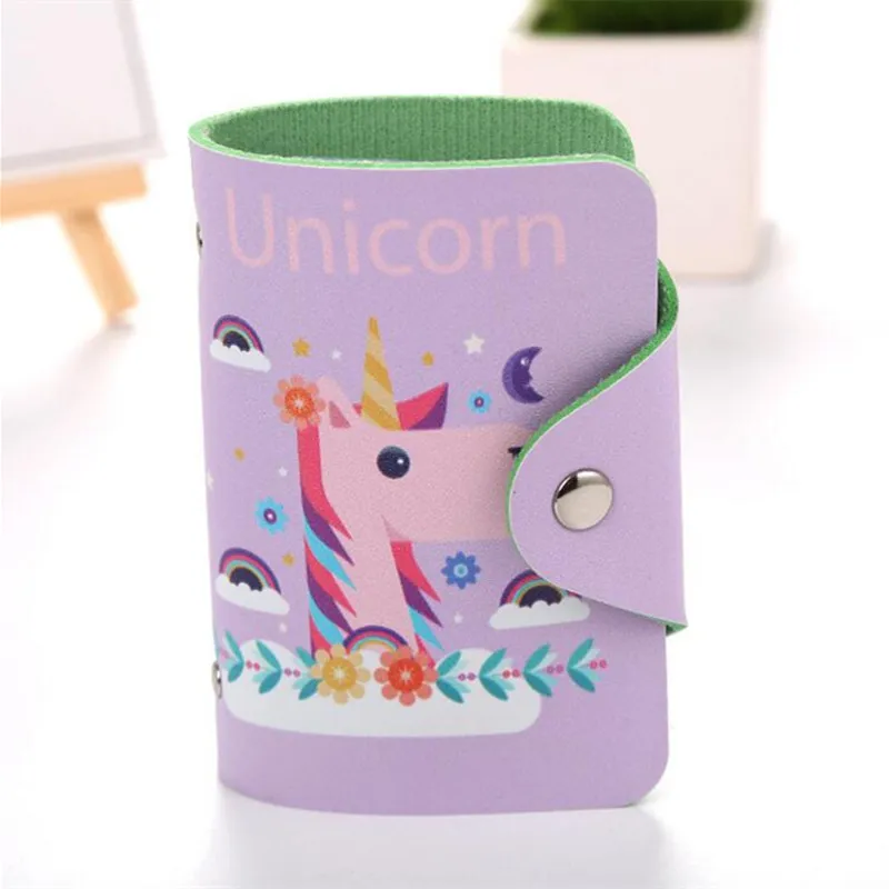 M352 Lovely Passport Holders Card PU Cartoon Unicorn Women ID Credit Cards Case Wholesale | Багаж и сумки