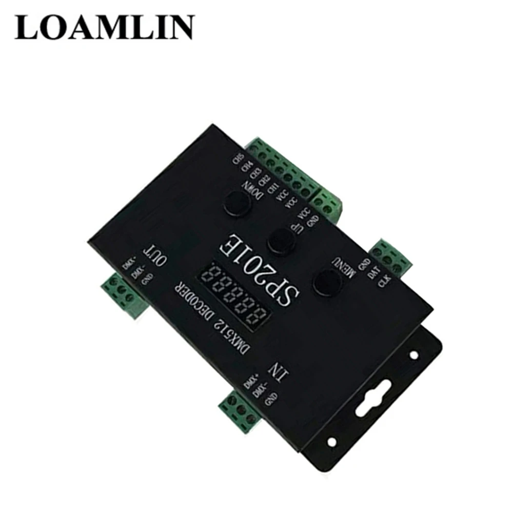 Контроллер декодера SP201E DMX512 фотографический выход WS2812B UCS1903 TM1804|Контролеры RGB| |
