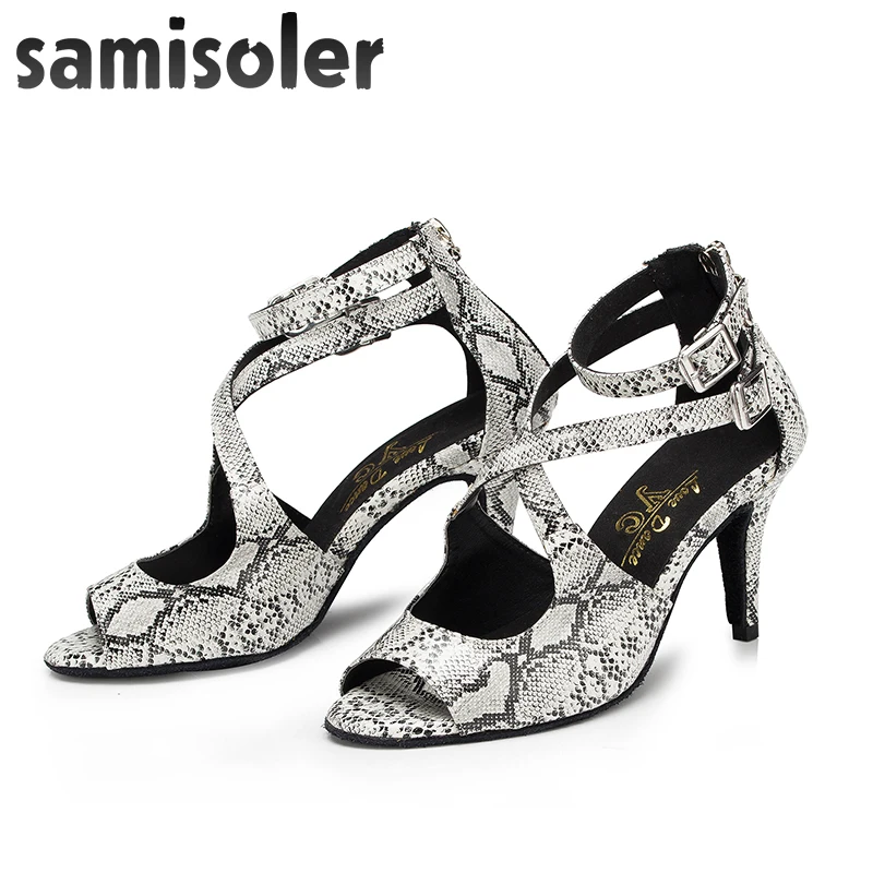 Samisoler dance shoes leather Ballroom women Fashion Salsa Women tango jazz Latin Dance Shoes Professional S | Спорт и развлечения