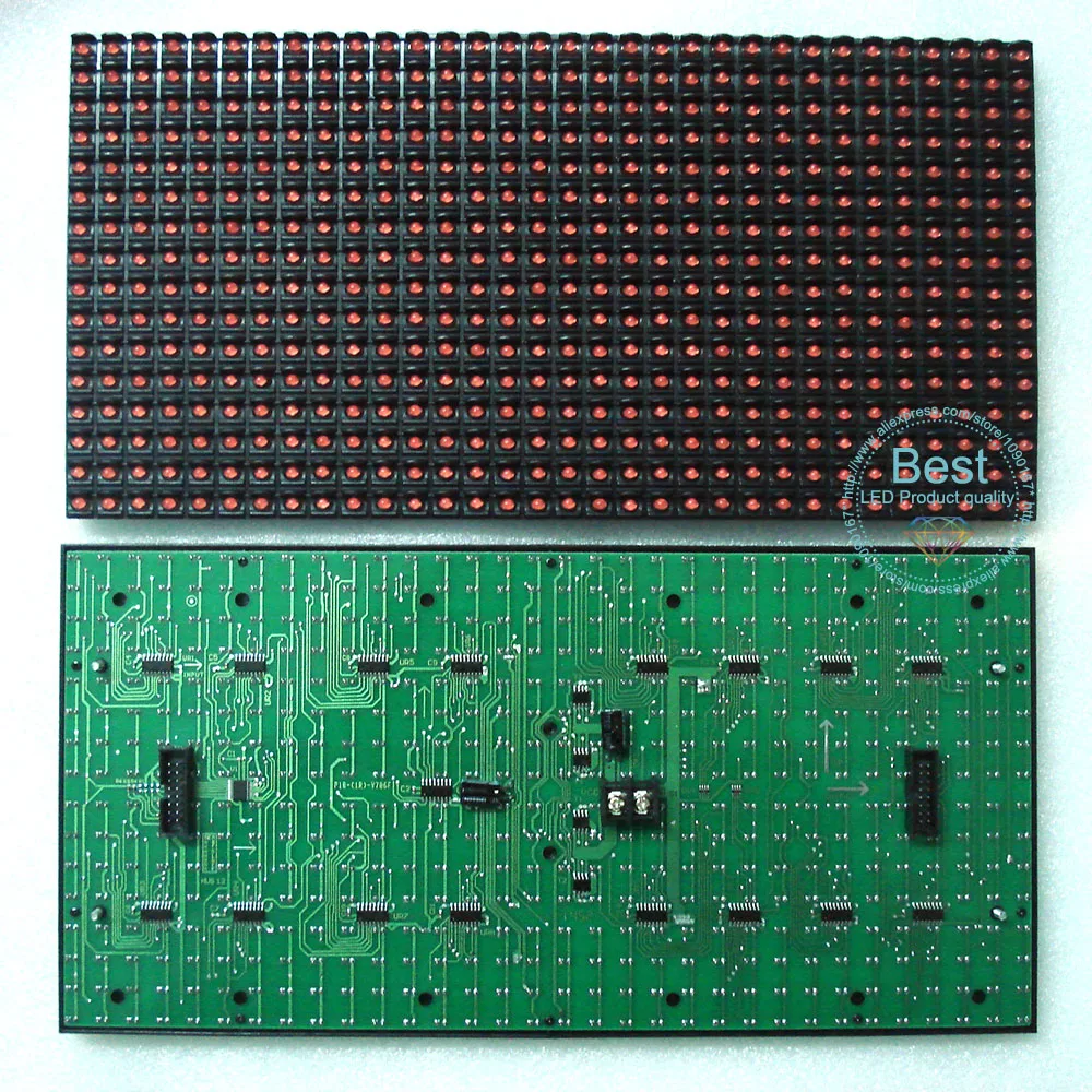 DIY Светодиодная доска для сообщений P10 Красный полуоткрытый светодиодный дисплей