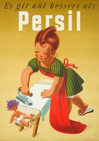 Реклама Persil Бытовая реклама Ретро винтажный крафт-плакат декоративный DIY