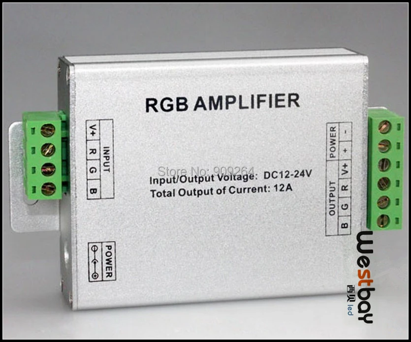 Бесплатная доставка Новый 12A RGB усилитель Сигнальное реле подключения к
