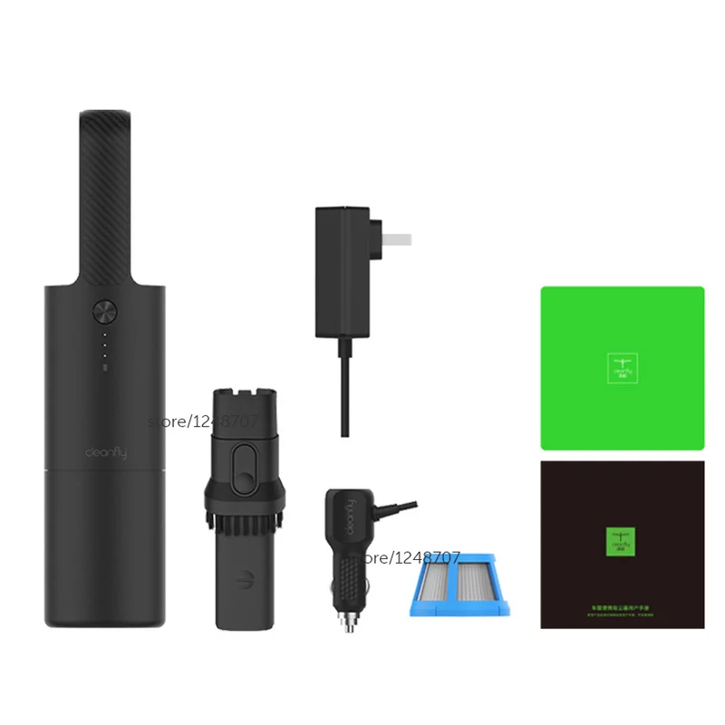 Black US plug XIAOMI Mijia Cleanfly CoClean FVQ портативный автомобильный/Домашний Беспроводной Ручной пылесос для пыли огромный всасывающий быстрый заряд мини - Цвет: Black US plug