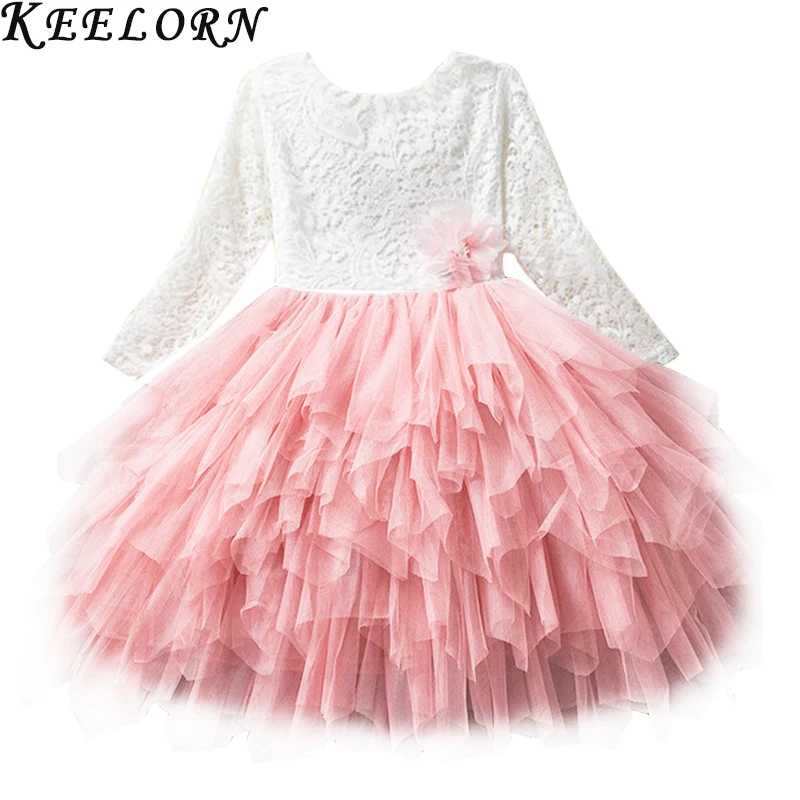 Keelorn Kids Girls Dress Baby Girl Birthday Party Dresses Children Fancy Princess Ball Gown Wedding Clothes | Детская одежда и