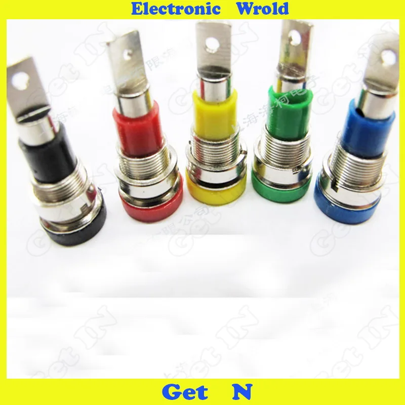 20 шт. 4 мм разъем типа &quotбанан&quot панель крепление из чистой меди клеммы Колонка