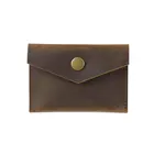 Держатель для кредитных карт Moterm, винтажный, из кожи Крейзи Хорс, в стиле ретро