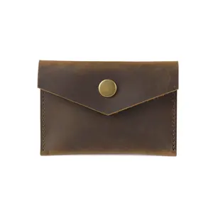 Держатель для кредитных карт Moterm, винтажный, из кожи Крейзи Хорс, в стиле ретро