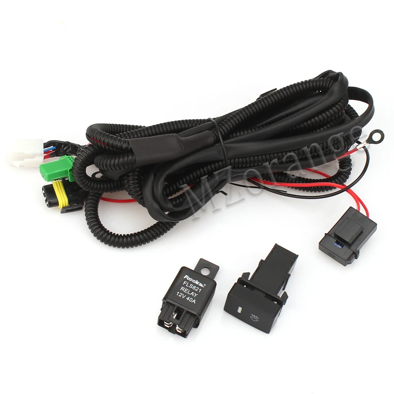 wires Светодиодный противотуманный светильник s для Toyota Corolla 1 пара противотуманных фар переднего бампера передние фары светодиодный DRL противотуманный светильник s - Цвет: wires