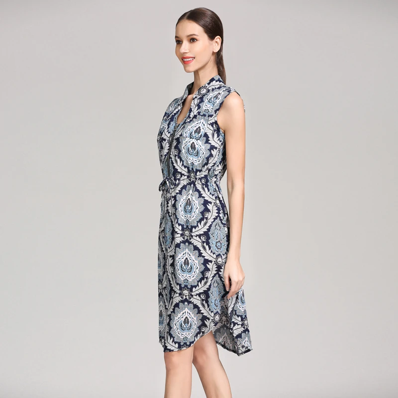 Emotion Moms Summer Style Sleeveless Feather Pattern Maternity Nursing Clothes Women Breastfeeding Dress
