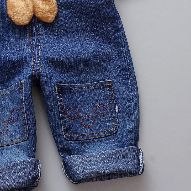

DIIMUU 1 2 3 4 Years Toddler Boy Denim Trousers Baby Long Overalls Dungarees Kids Boy Jeans Jumpsuit Boys Pants Bottoms Clothing
