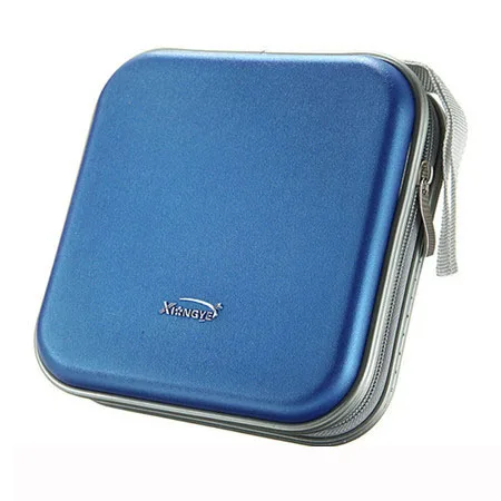 40PCS-Capacity-Blue 40 шт/80 шт Емкость диск CD сумка DVD кошелек для хранения Органайзер чехол водостойкий CD рукав Жесткая Сумка из eva альбом коробка большой держатель - Цвет: 40PCS-Capacity-Blue