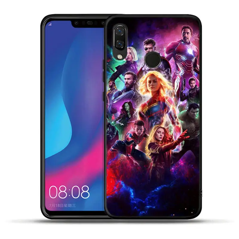 H1212 Чехол Marvel Мстители Герои милый Грут для Huawei Honor 20 Pro 10 9 9i 8 Lite 8X 8C 7A 7X V20 View 20 черный ТПУ чехол Etui - Цвет: H1212