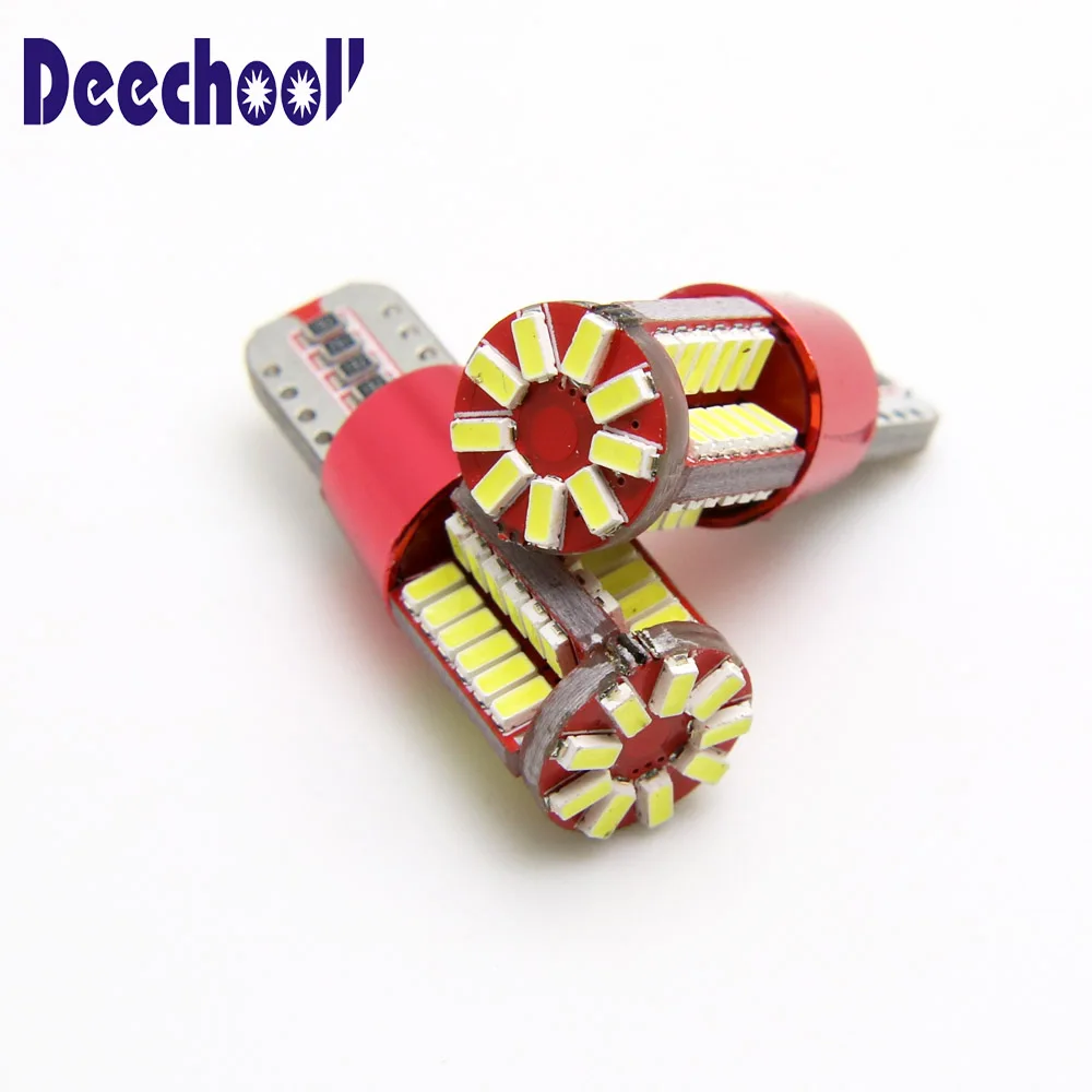 Светодиодные лампы deechooll T10 для Kia Sportage Rio K2 K3 K5 Ceed Cerato Sorento Canbus 6 Вт 57SMD W5W клиновидные