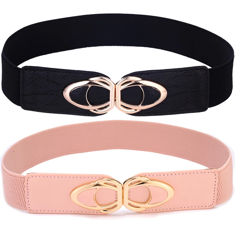 Женский широкий эластичный пояс в стиле ретро большого размера плюс|Женские