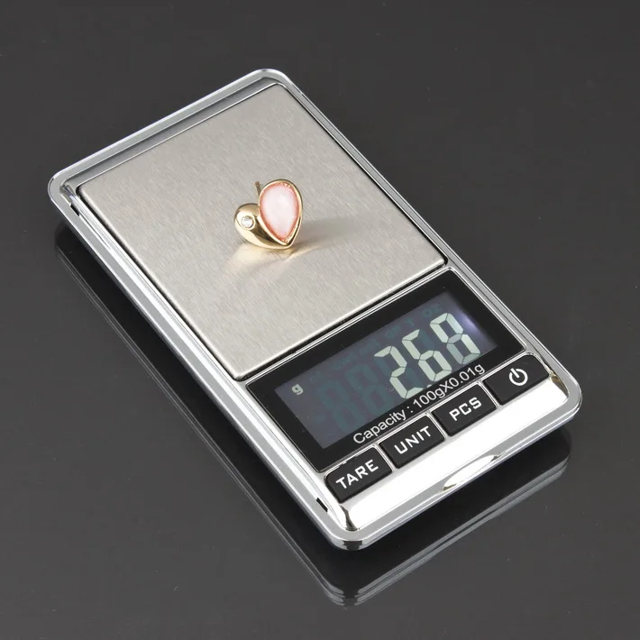 

High quality 100g 0.01g Mini digital pocket portable jewelry scale diamond gram balance weight scale LCD