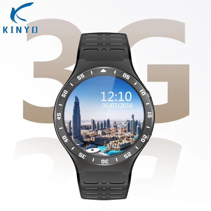 Новые смарт-часы Kinyo MTK6580M Android 5 1 OS разрешение 360*360 поддержка Nano sim-карты Wifi GPS 24 часа
