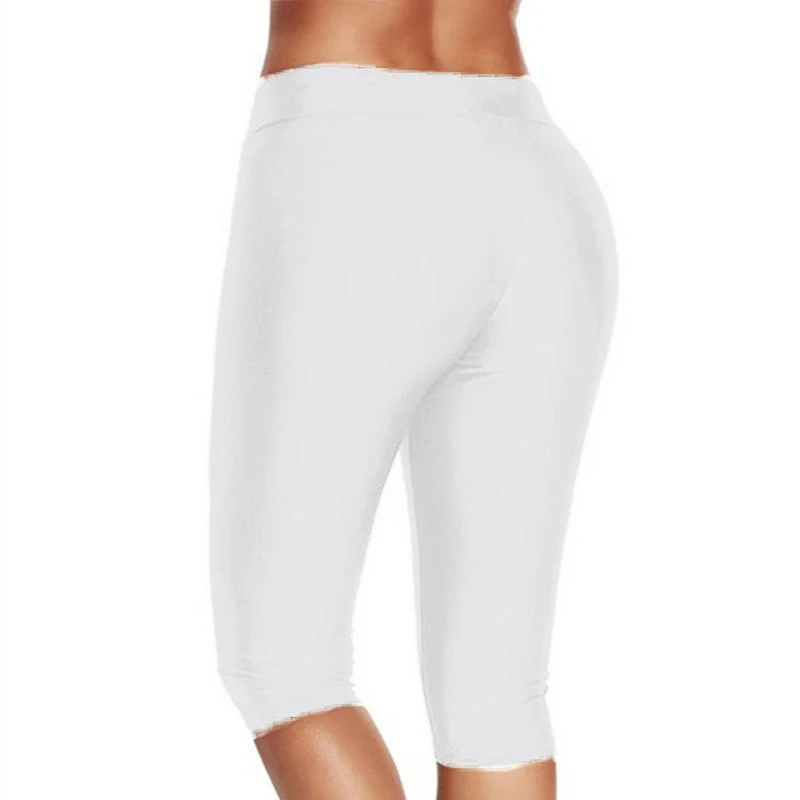 Однотонные велосипедные женские леггинсы длиной до колена 2020 Athleisure для фитнеса