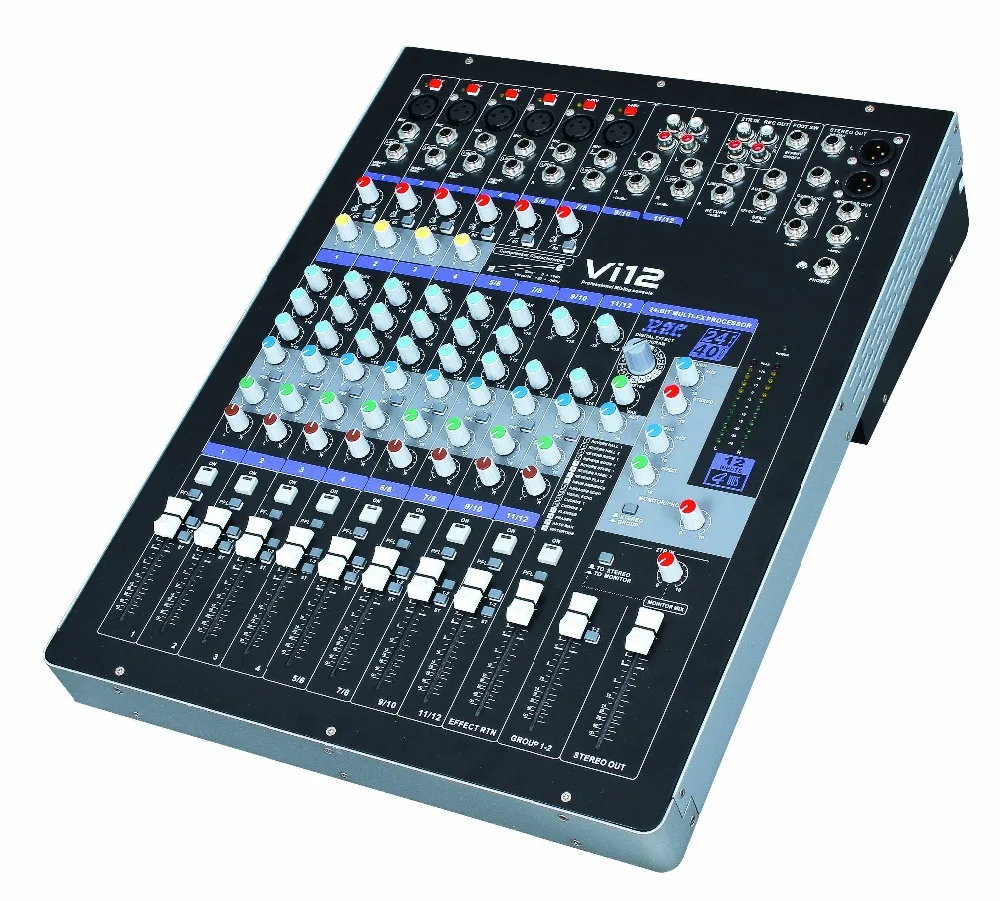 Leicozic Vi12 профессиональный звуковой микшер 12 каналов микшерный пульт сценический церковный микшер de аудио Цифровое Оборудование студии звукозаписи