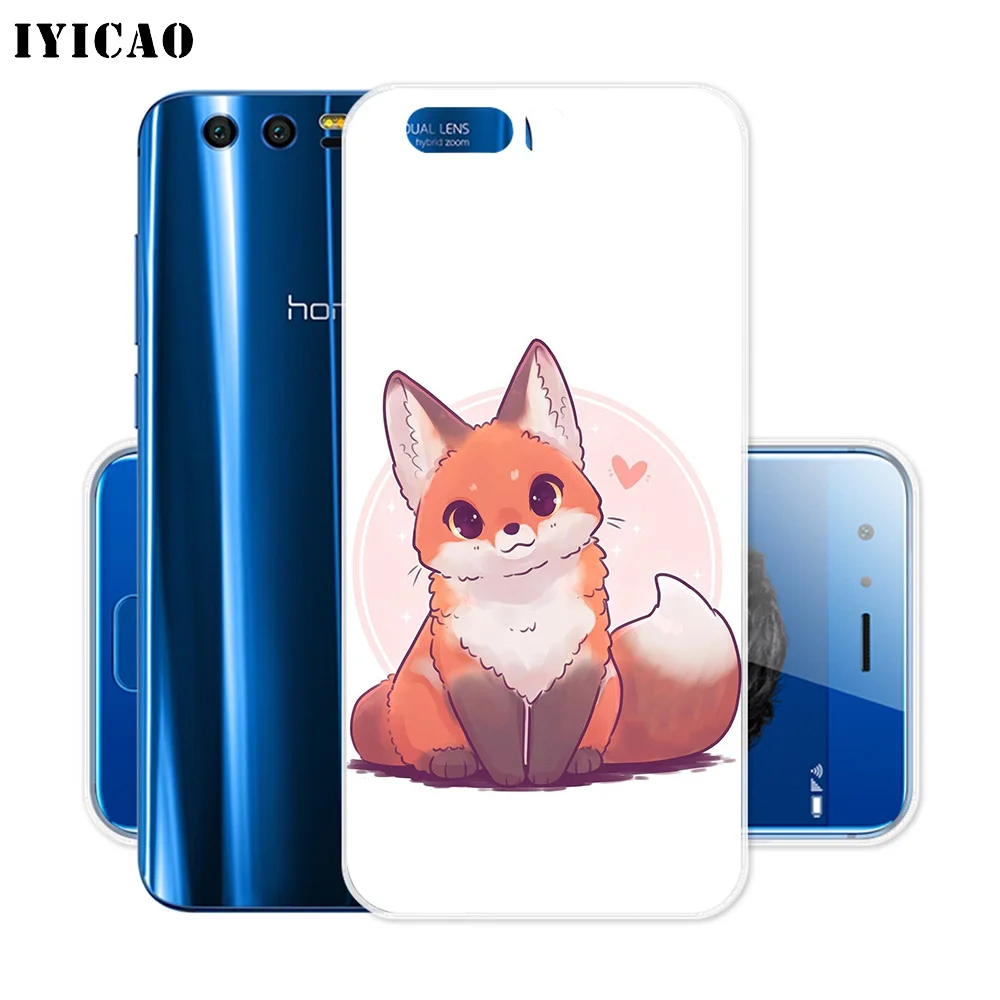 IYICAO cute Alpaca cat fox squirrel Soft Silicone Case for Huawei Y9 Y7 Y6 Prime 2018 Honor 8C 8X 8 9 10 Lite 7X 7C 6A 7A Pro | Мобильные