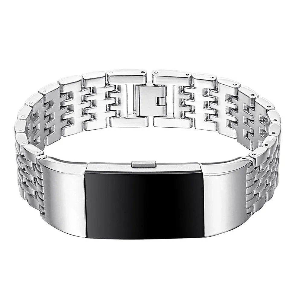 Stainless Steel Metal Stylish Smart Watch Band Replacement Wrist Strap Loop Bangle For Fitbit Charge 2 Bracelet With Tools | Электроника