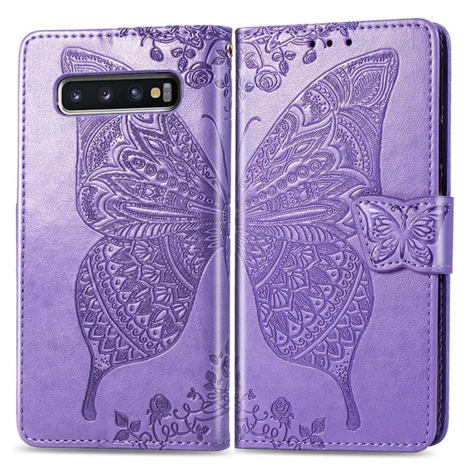 Кожаный чехол-книжка с бумажником для Samsung galaxy S10 e S9 S8 J2 Core J4 J6 J8 A7 2018 Plus A10 A30 A40 A50 M10